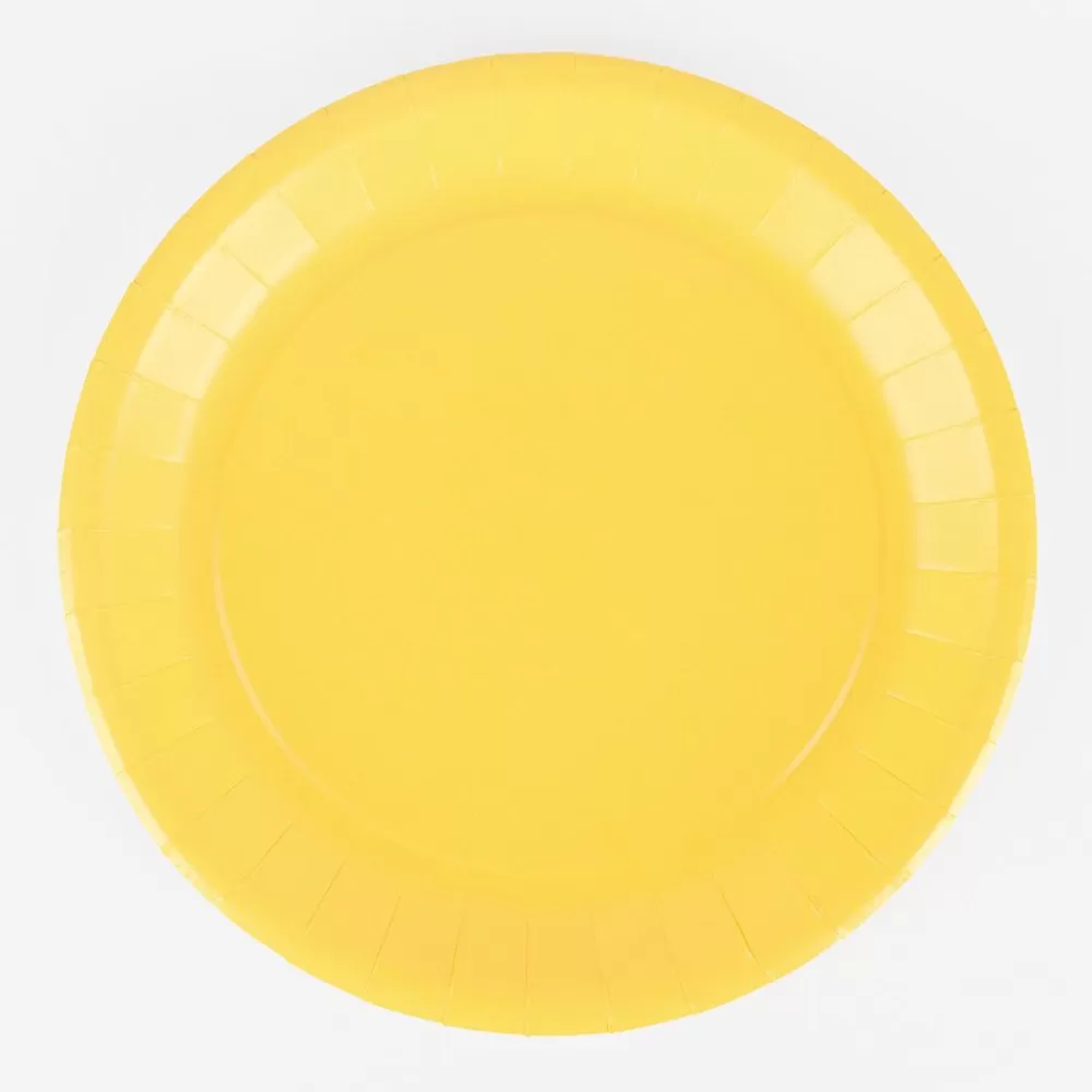 Online Paper Plate: 10 Yellow Plates Plates