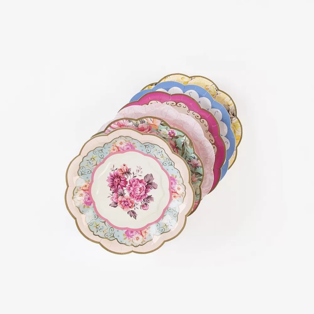 Best Sale Paper Plate: 12 Small Flower Plates Plates