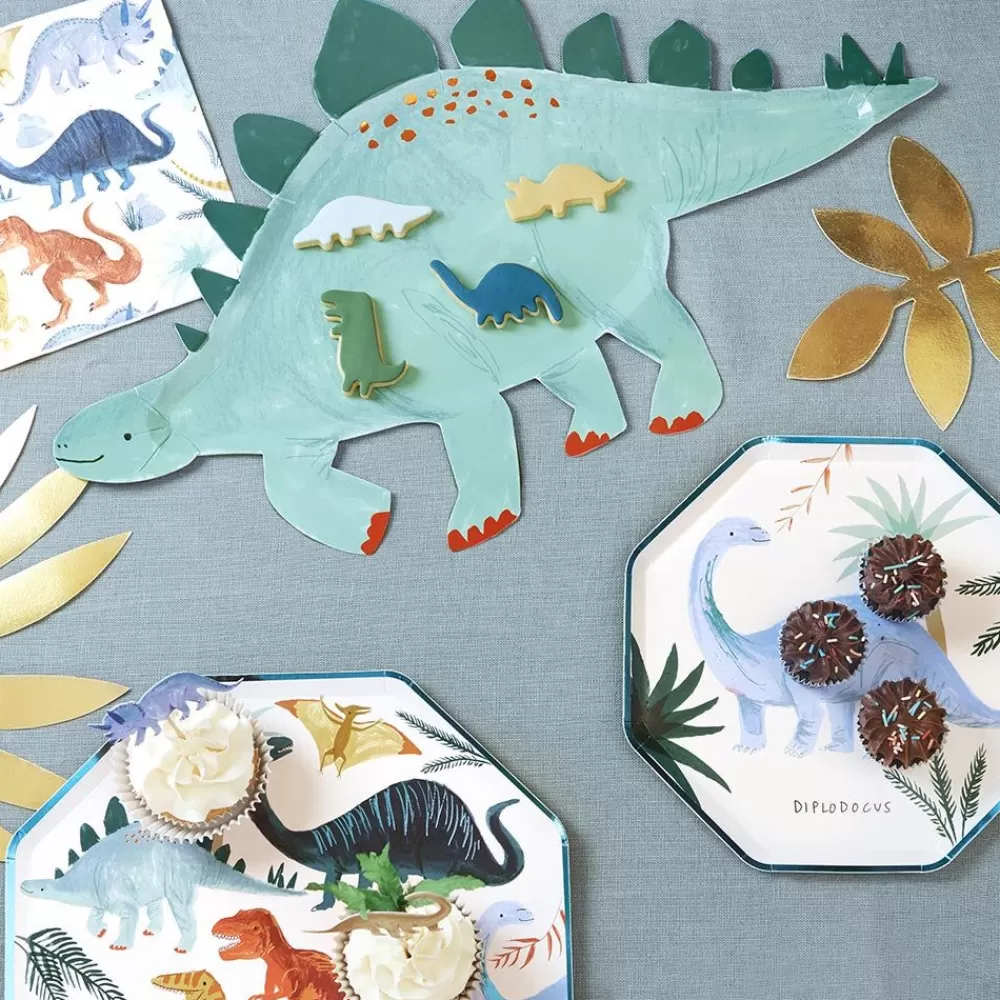 Discount Paper Plate: 4 Dinosaur Dishes/Plates Plates