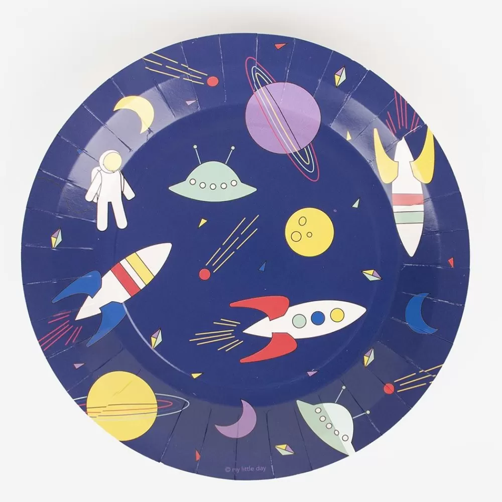 Shop Paper Plate: 8 Cosmonaut Plates Plates