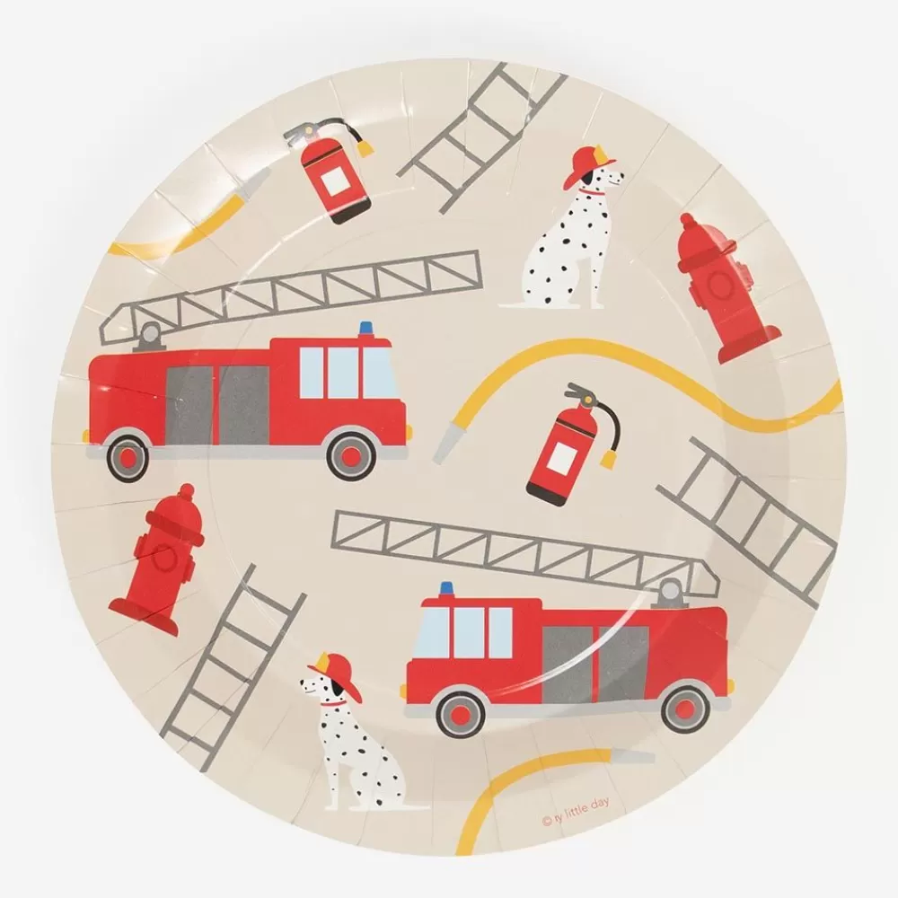 Store Paper Plate: 8 Firefighter Plates Plates