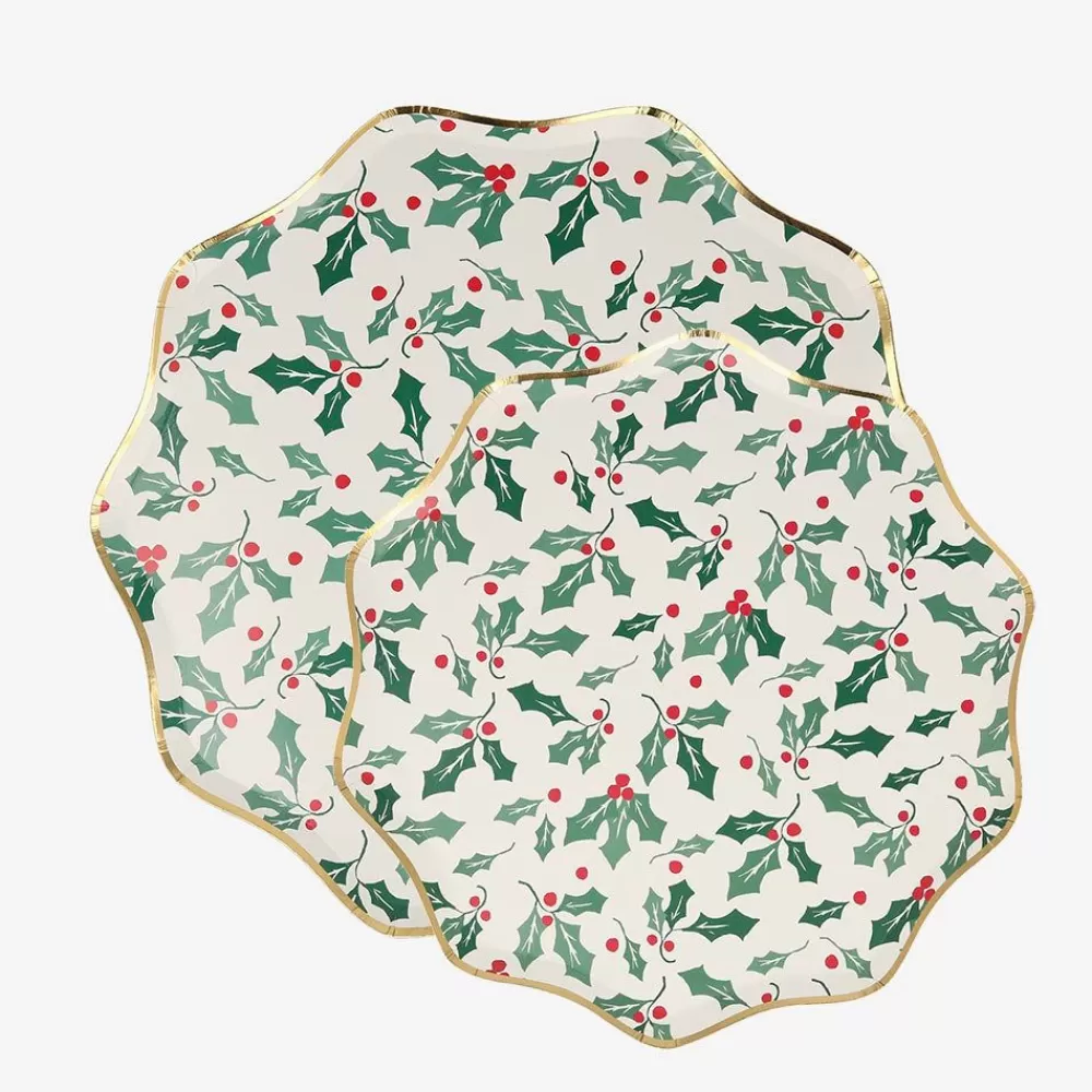 Best Sale Paper Plate: 8 Holly Plates Plates