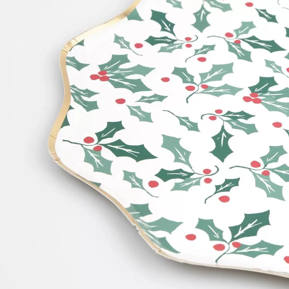 Best Sale Paper Plate: 8 Holly Plates Plates