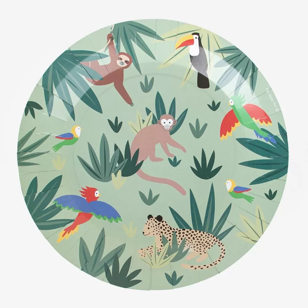 Store Paper Plate: 8 Jungle Animal Plates Plates