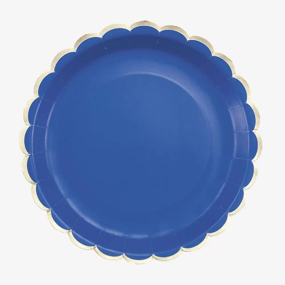 Best Paper Plate: 8 Majorelle Blue Plates Plates