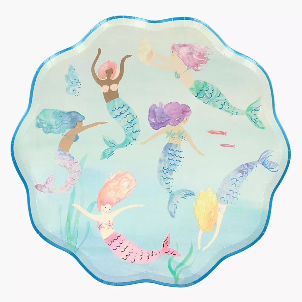 Cheap Paper Plate: 8 Mermaid Plates Plates