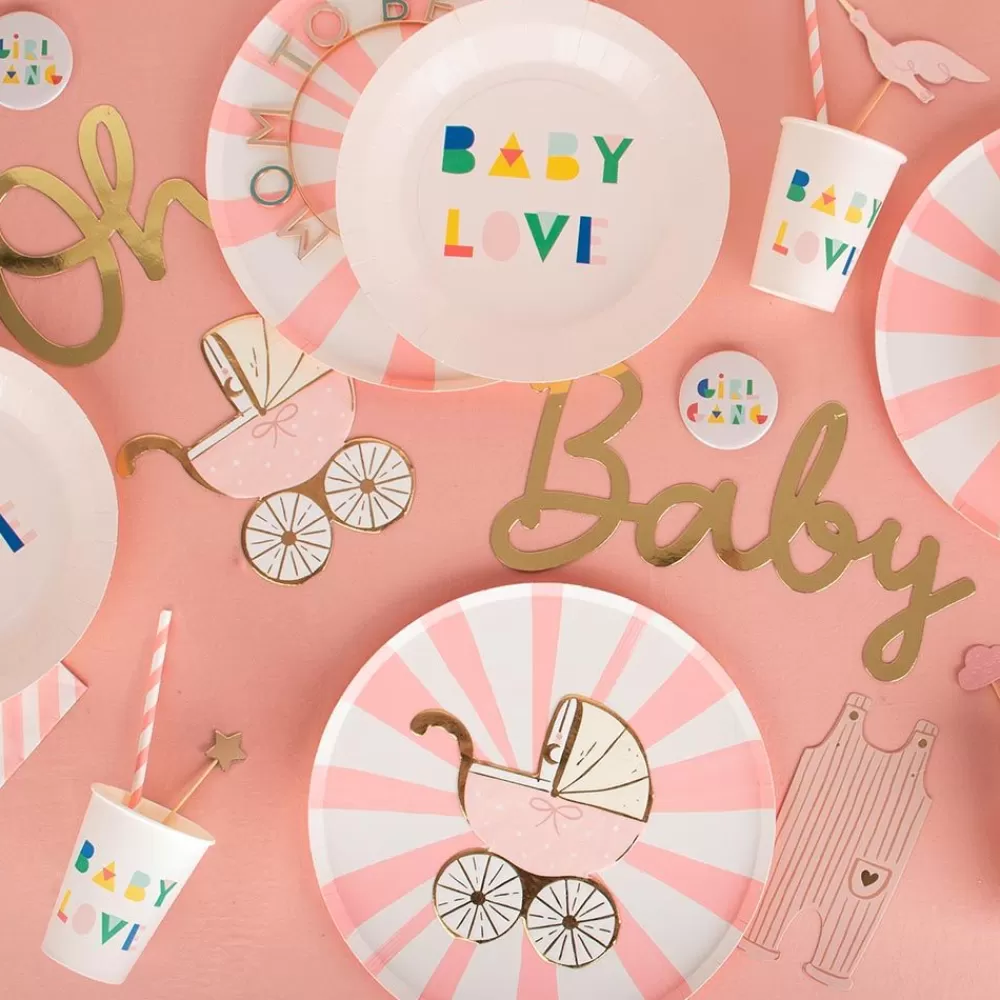 Cheap Paper Plate: 8 Nude Baby Shower Plates Plates