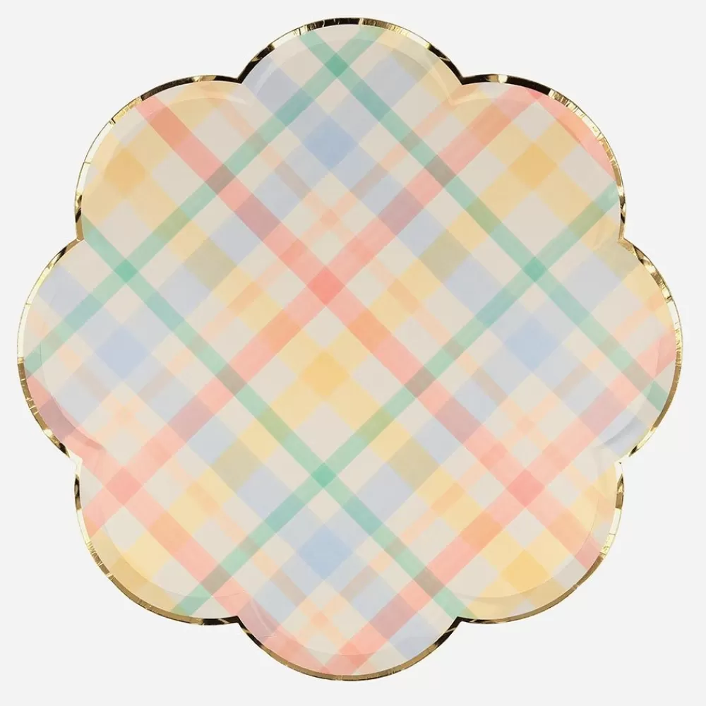 Cheap Paper Plate: 8 Pastel Tile Plates Plates