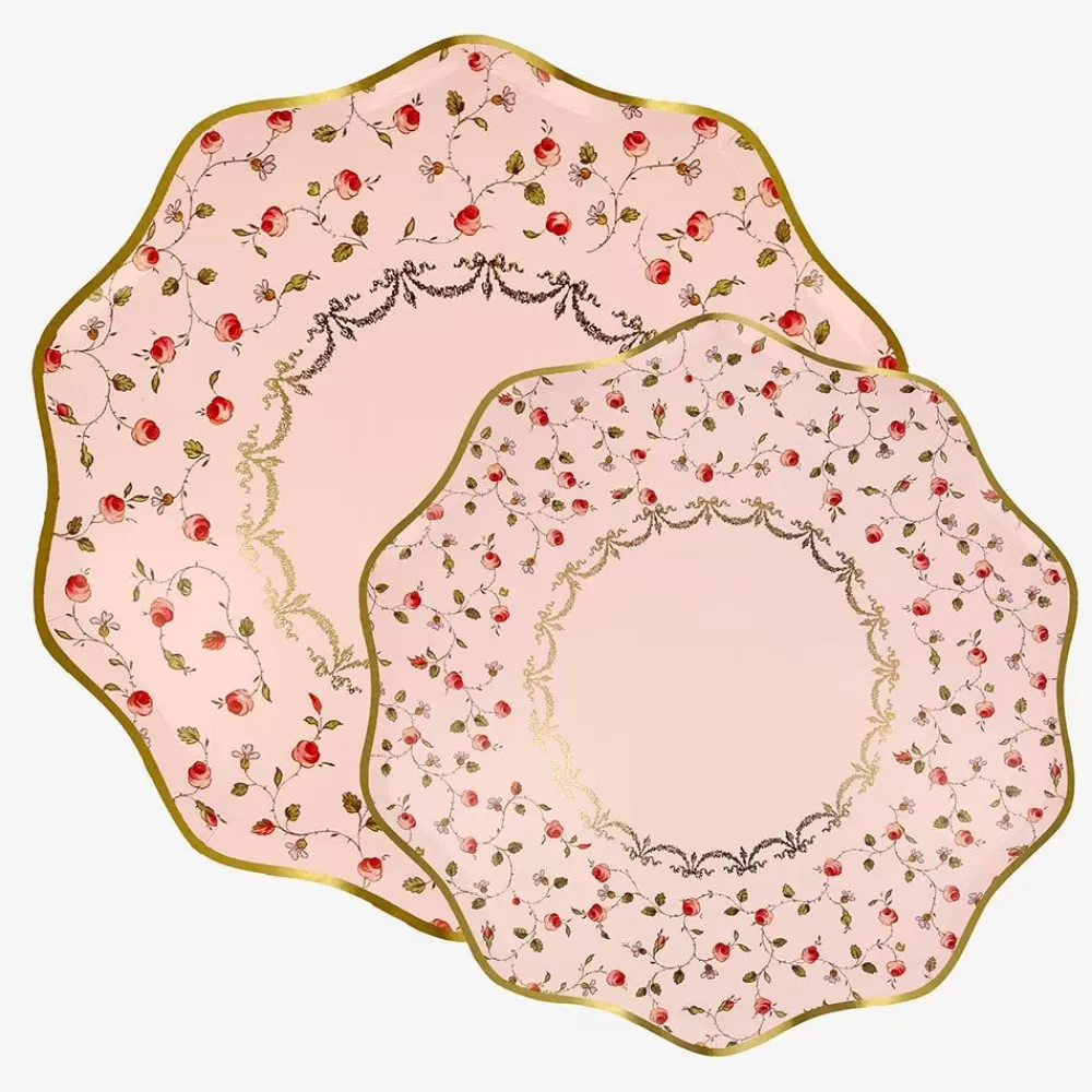 Hot Paper Plate: 8 Pink Laduree Plates Plates