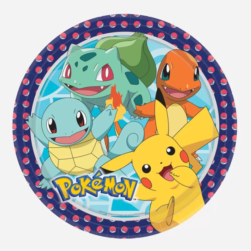 Outlet Paper Plate: 8 Pokemon Plates Plates