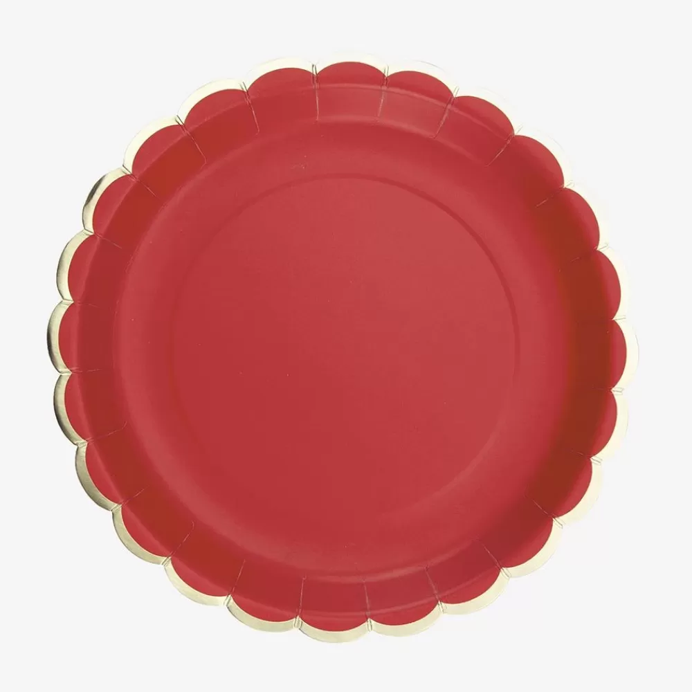 Best Sale Paper Plate: 8 Red Plates Plates