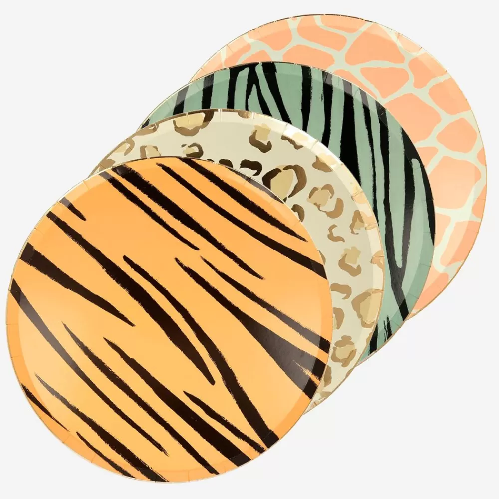 Cheap Paper Plate: 8 Savannah Animal Plates Plates