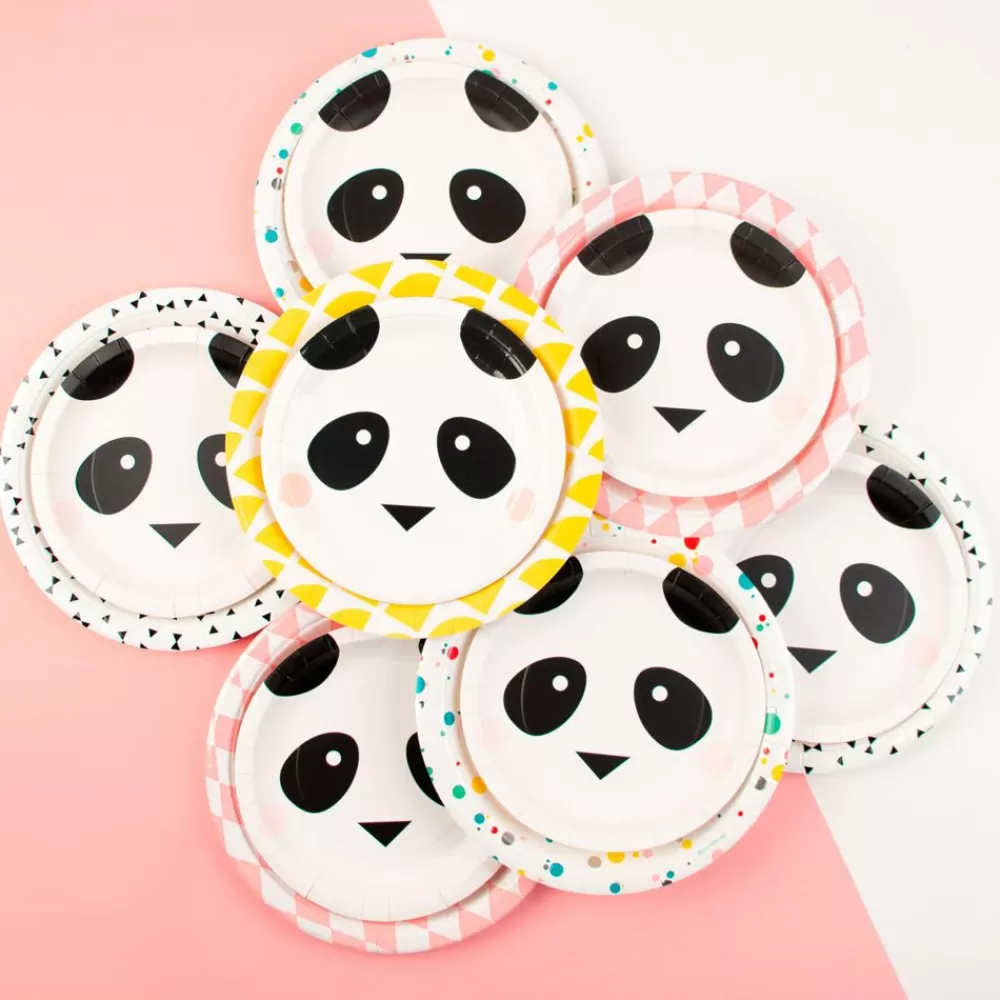 Best Paper Plate: 8 Small Panda Plates Plates