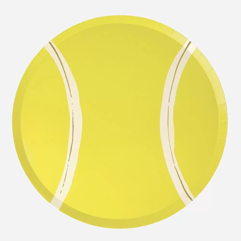 Sale Paper Plate: 8 Tennis Ball Plates Plates