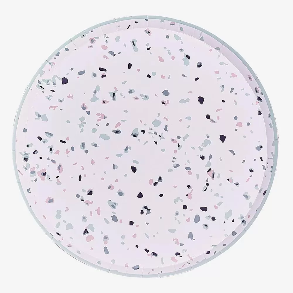 Flash Sale Paper Plate: 8 Terrazzo Plates Plates