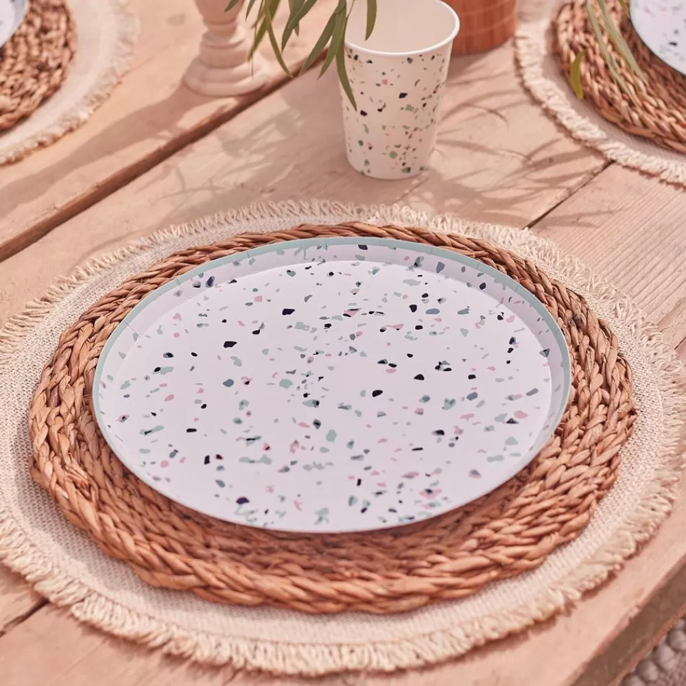 Flash Sale Paper Plate: 8 Terrazzo Plates Plates