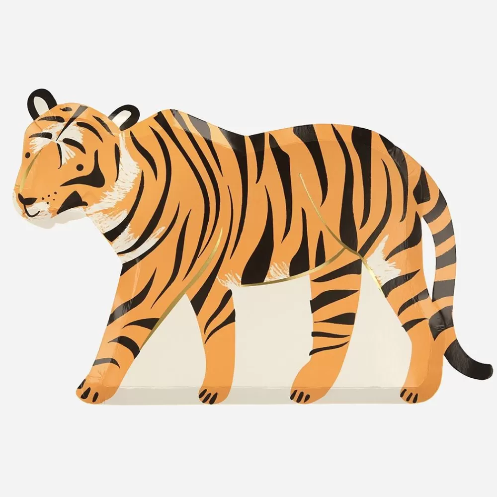 Clearance Paper Plate: 8 Tiger Plates Plates