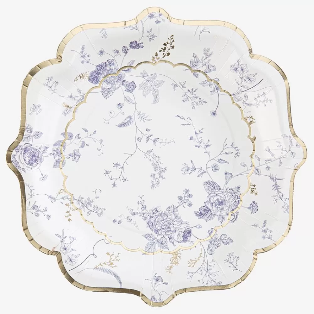 Online Paper Plate: 8 Toile De Jouy Plates Plates