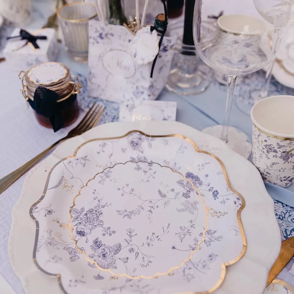 Online Paper Plate: 8 Toile De Jouy Plates Plates