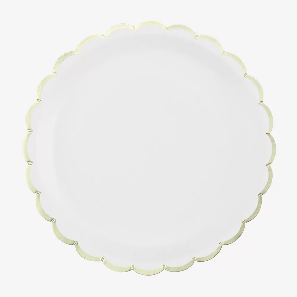 Flash Sale Paper Plate: 8 White Plates Plates