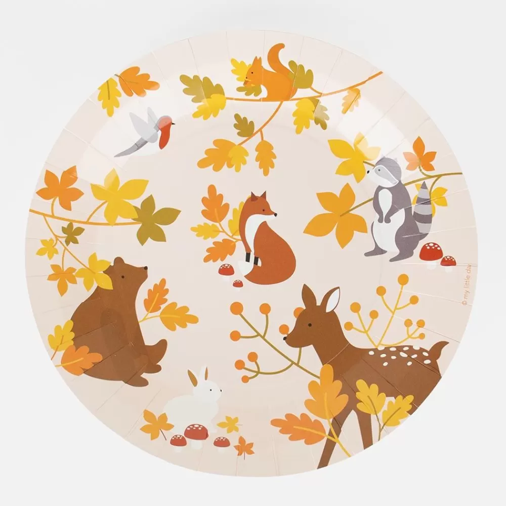 Hot Paper Plate: 8 Woodland Animal Plates Plates