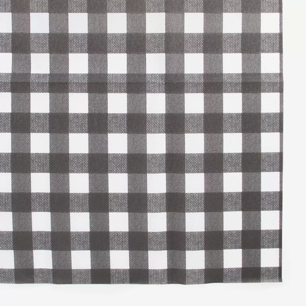 Cheap Paper Tablecloth: Black Gingham Tablecloth Tablecloths & Table Runners