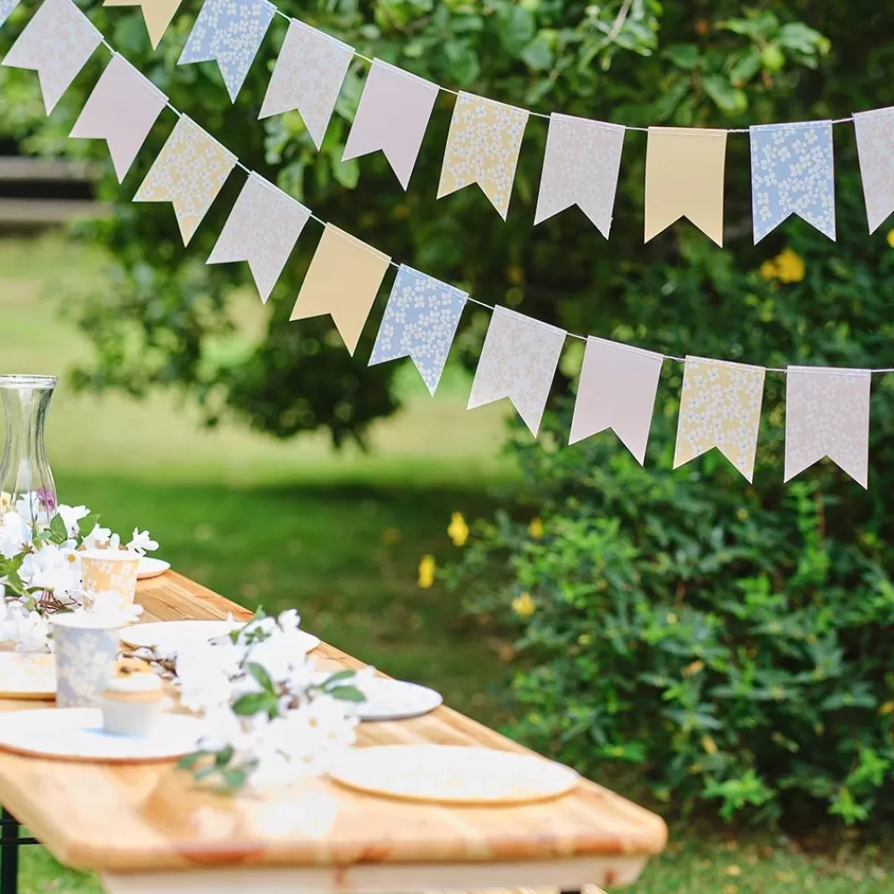 Sale Pastel Flower Pennant Garland Garlands