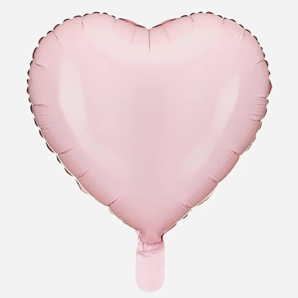 Store Pastel Pink Heart Balloon Shaped Helium Balloons