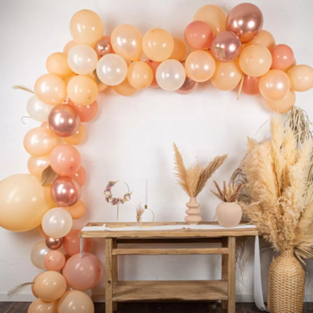 Store Peach Balloon Arch Balloon Arch