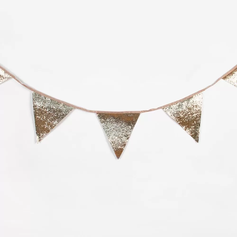 Store Pennant Garland - Gold Glitter Garlands