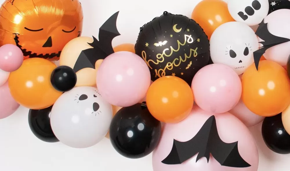 Store Pink & Orange Halloween Balloon Arch Kit Balloon Arch