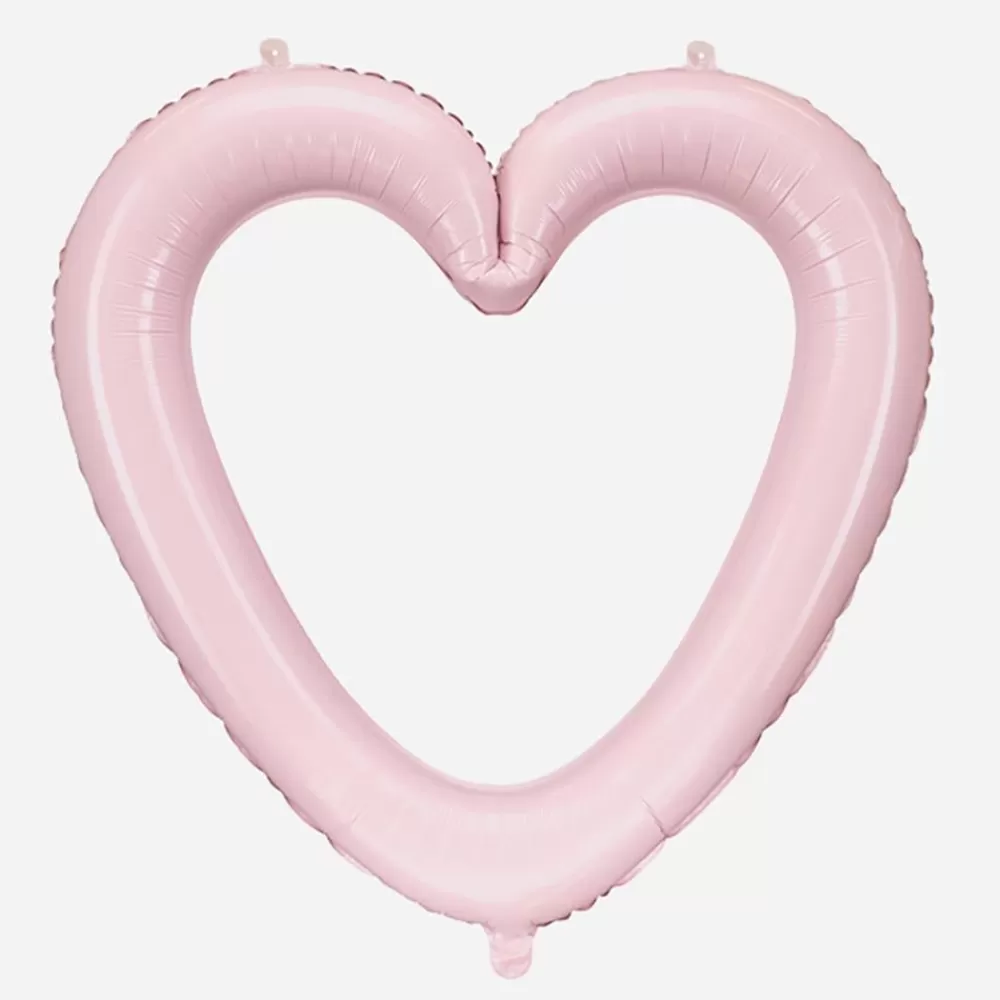 Shop Pink Heart Photo Frame Balloon Shaped Helium Balloons