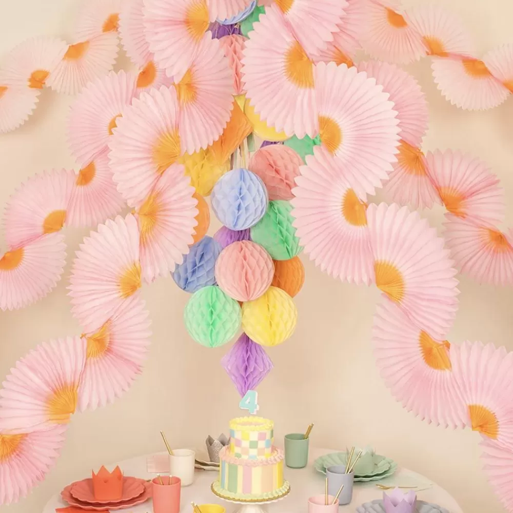 Cheap Pink Honeycomb Garland Garlands