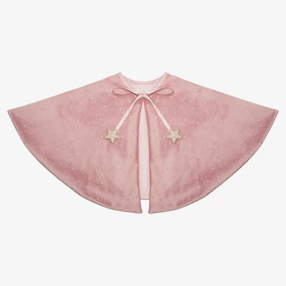 Cheap Pink Velvet Princess Cape Costumes