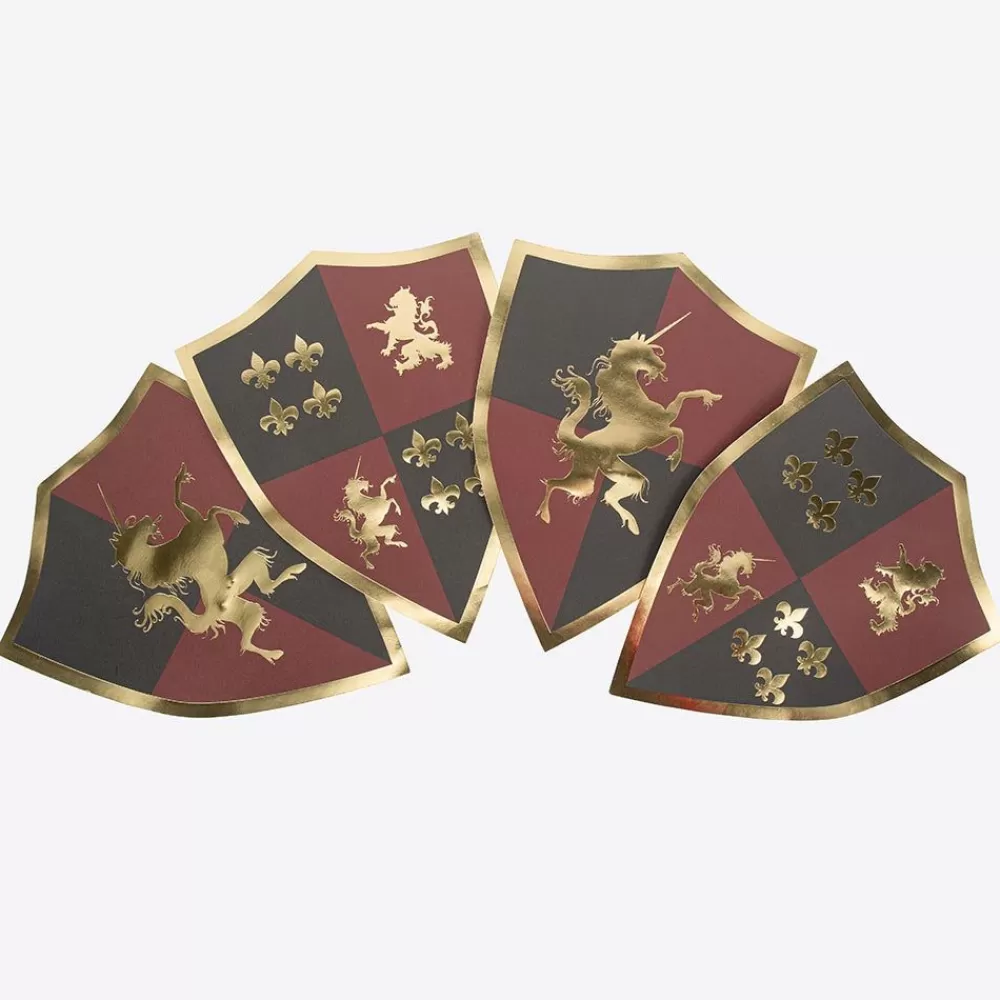 Clearance Placemats: 4 Knight Shield Sets Tablecloths & Table Runners