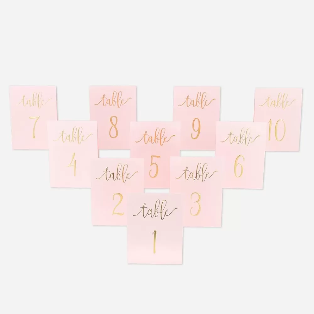 Fashion Powder Pink Table Marker (10) Place Marks