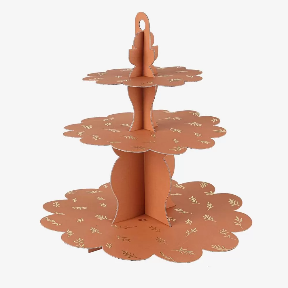 New Pretty Terracotta Sprigs Cake Display Dishes & Centerpieces