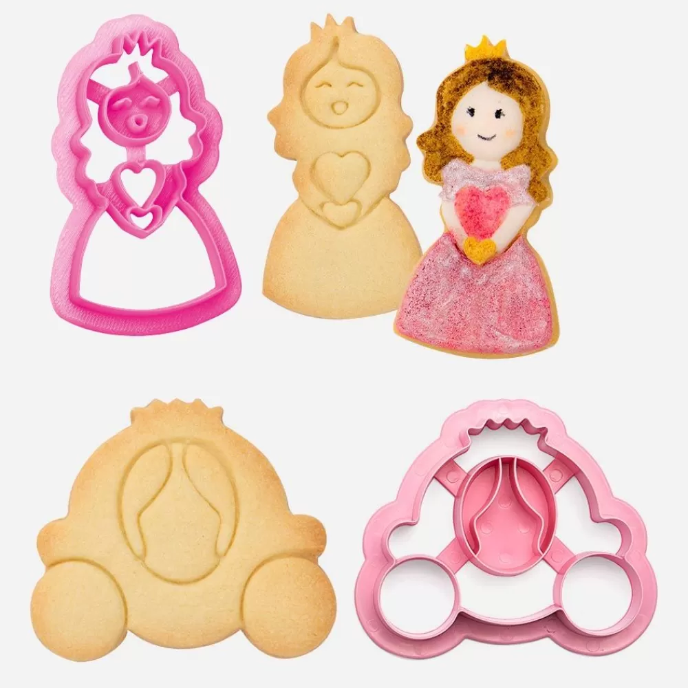 Cheap Princess Cookie Cutter (2) Piece Holders And Cutters