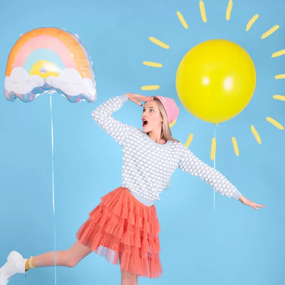 Best Sale Rainbow Balloon And Pastel Cloud Shaped Helium Balloons