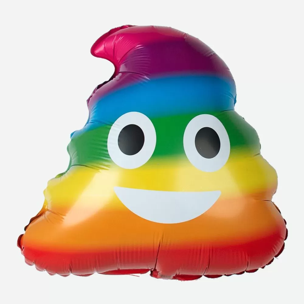 Outlet Rainbow Poop Balloon Shaped Helium Balloons