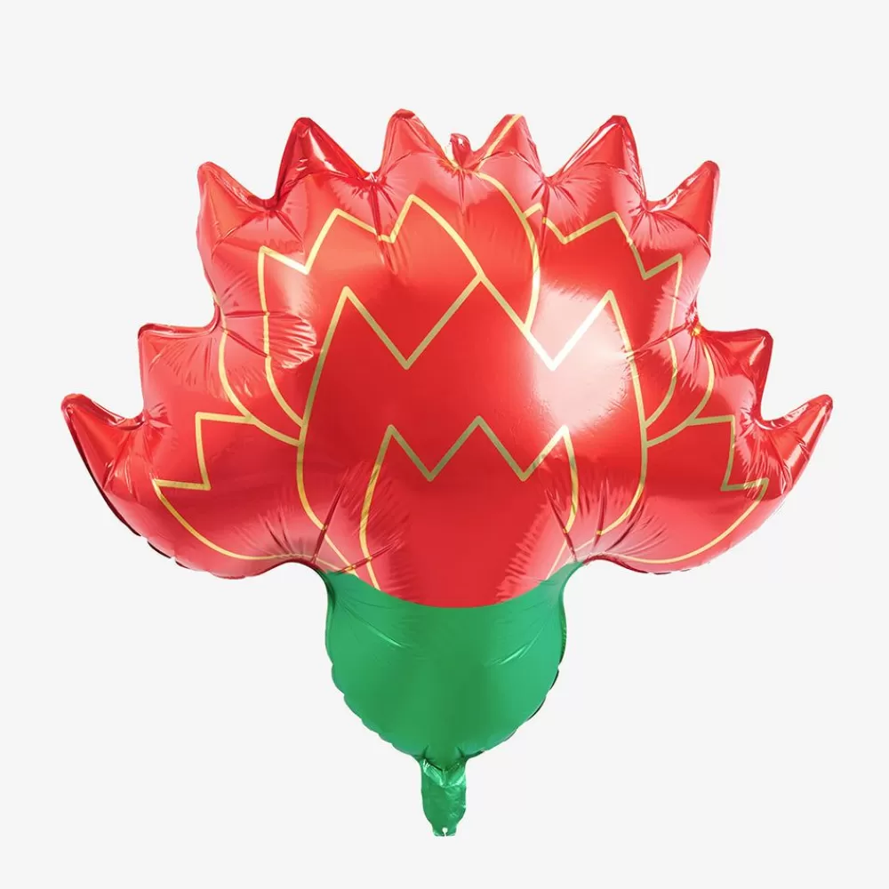 Best Sale Red Flower Balloon Shaped Helium Balloons