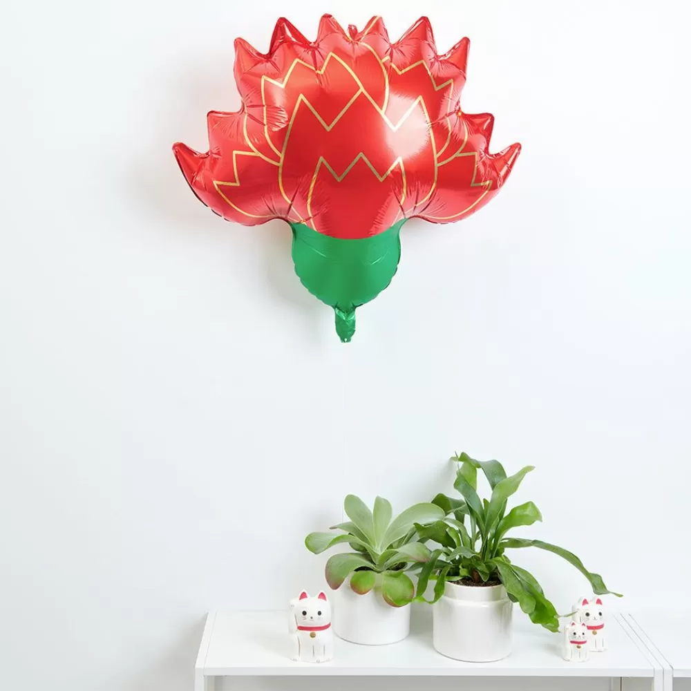 Best Sale Red Flower Balloon Shaped Helium Balloons