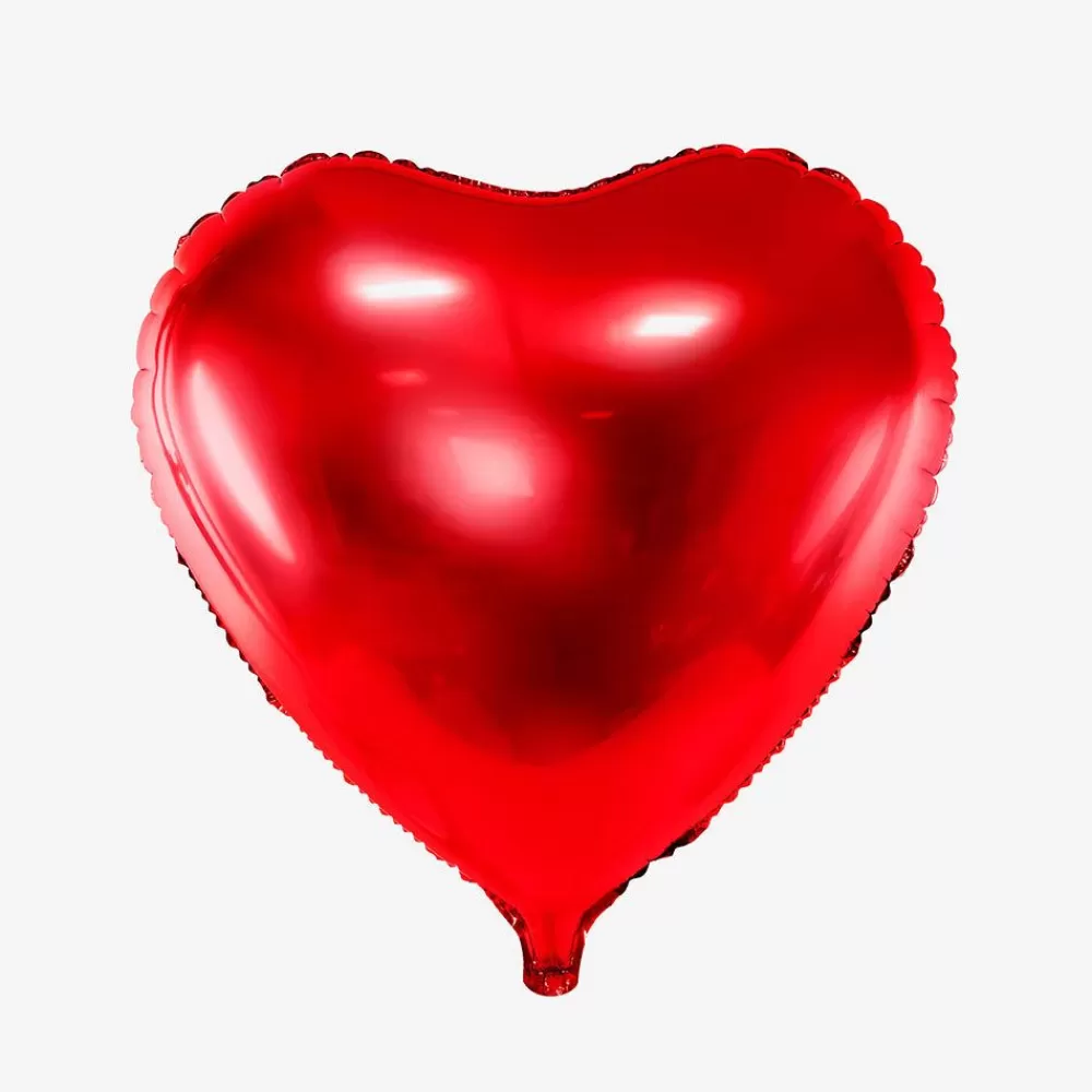 Shop Red Heart Helium Balloon Shaped Helium Balloons