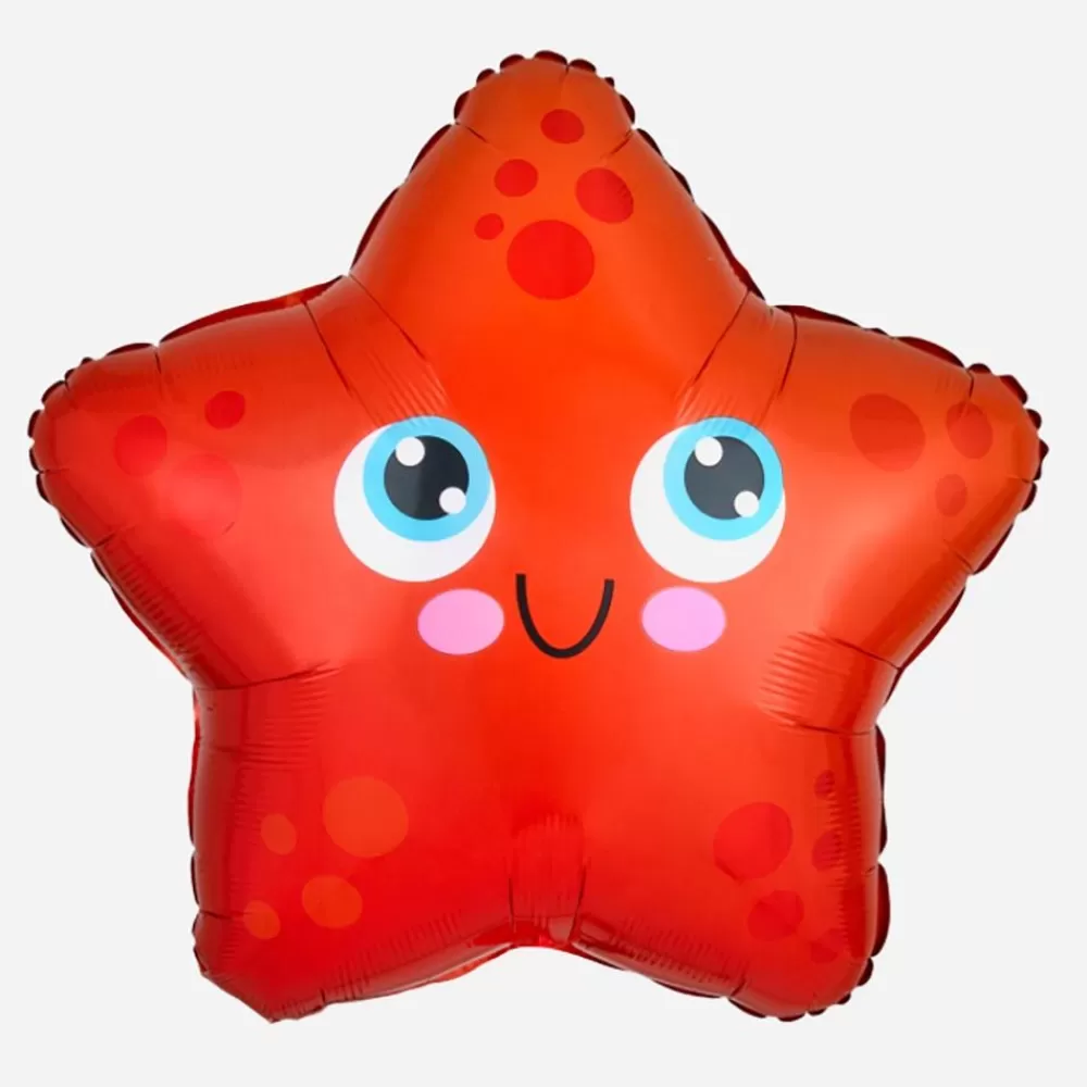 Discount Red Starfish Balloon Shaped Helium Balloons