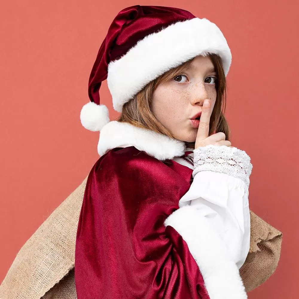 Sale Red Velvet Santa Claus Cape Costumes