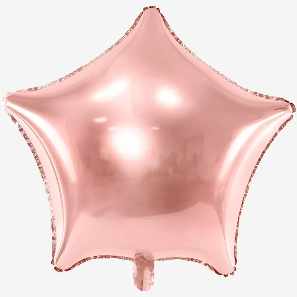 Fashion Rose Gold Star Balloon Shaped Helium Balloons