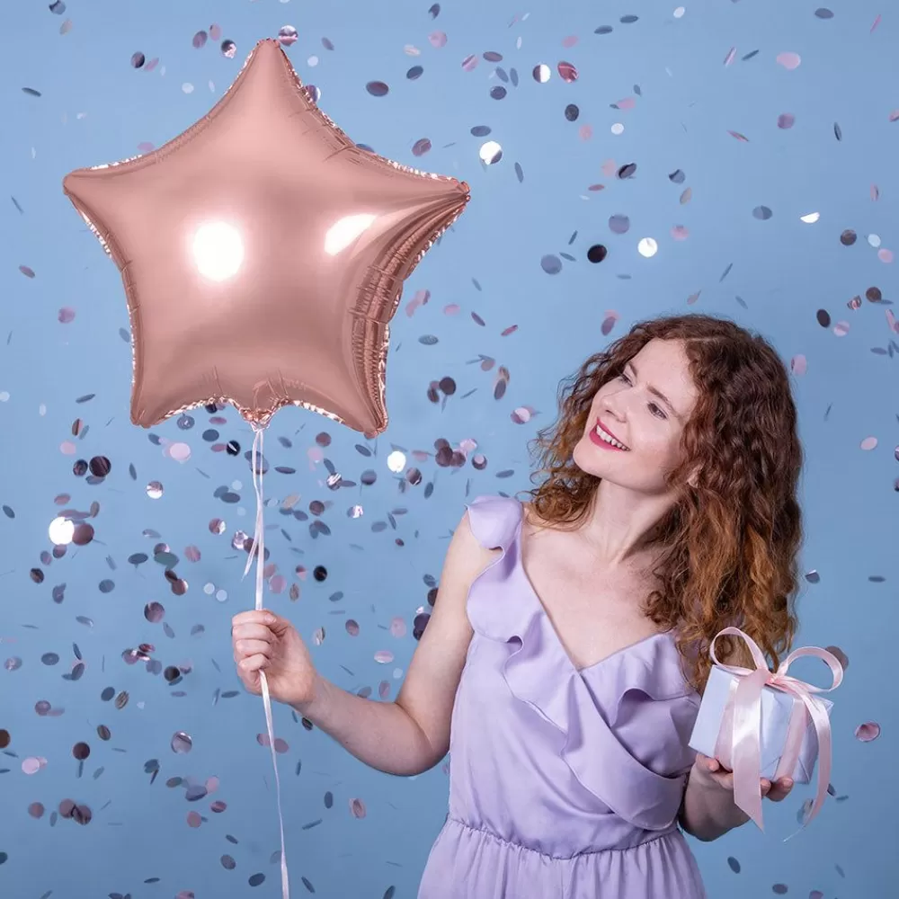 Fashion Rose Gold Star Balloon Shaped Helium Balloons