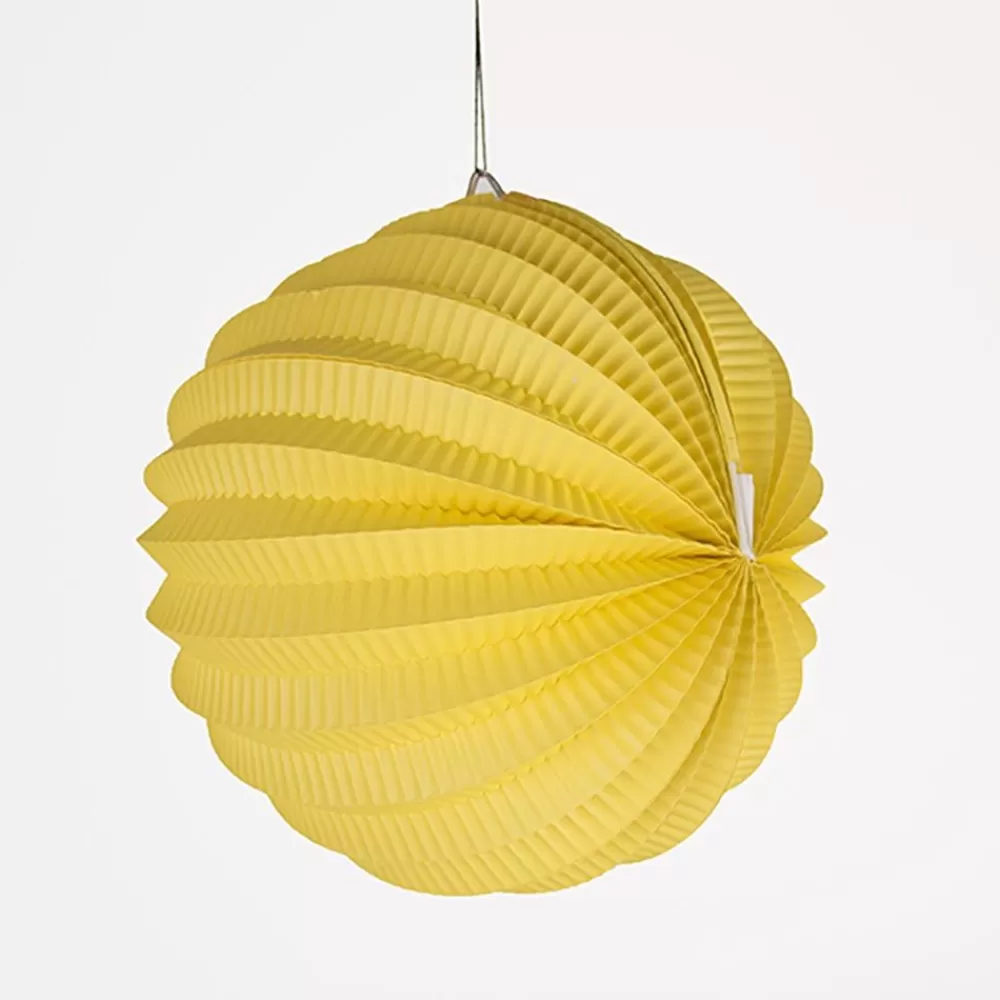 Cheap Round Accordion Lantern - Yellow Paper Lanterns & Suspensions