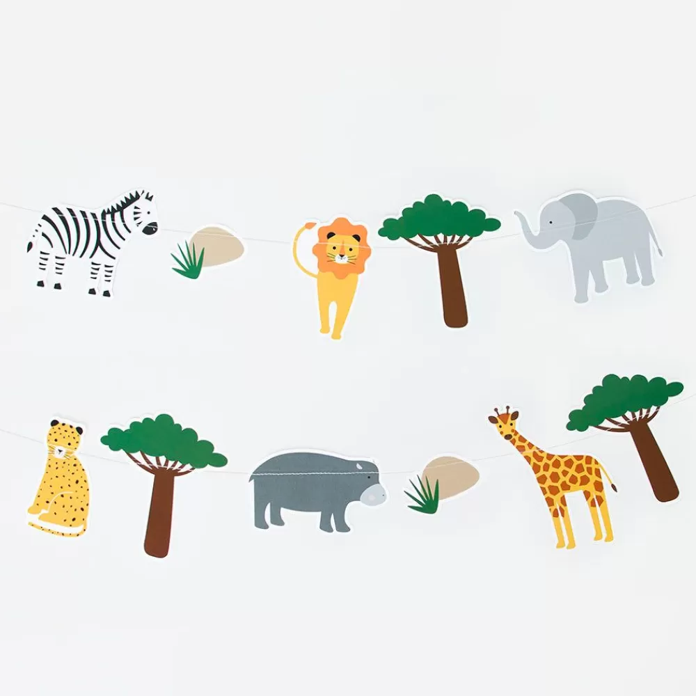 Cheap Safari Birthday Garland Garlands