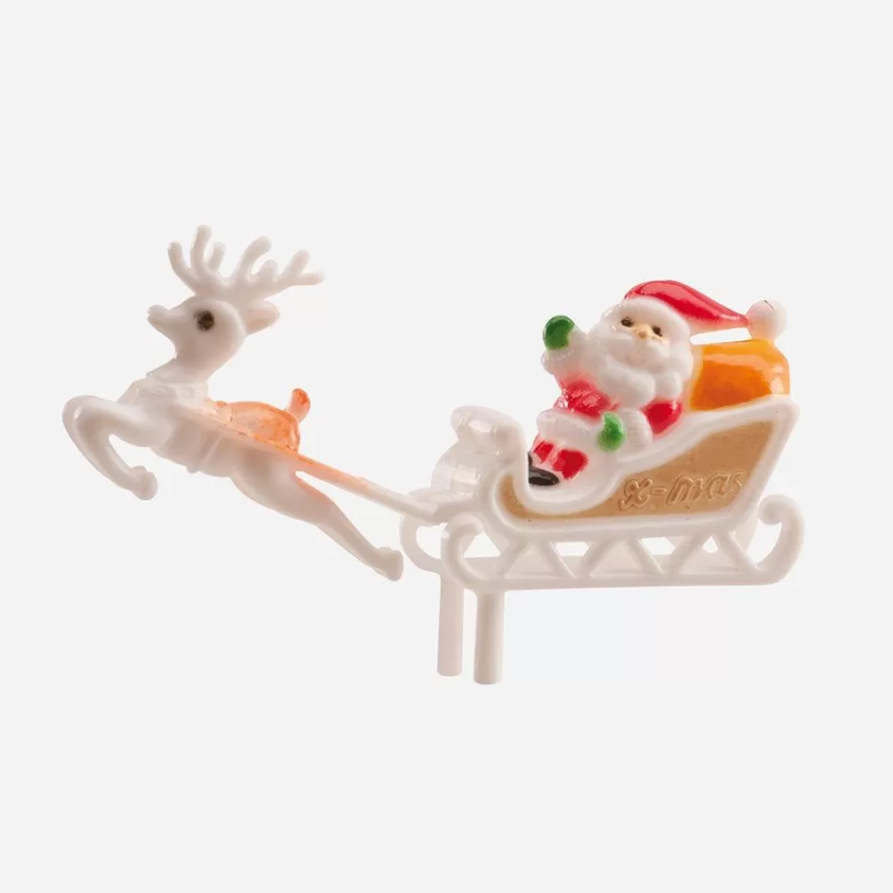 New Santa'S Sleigh Log Decoration Cake Toppers